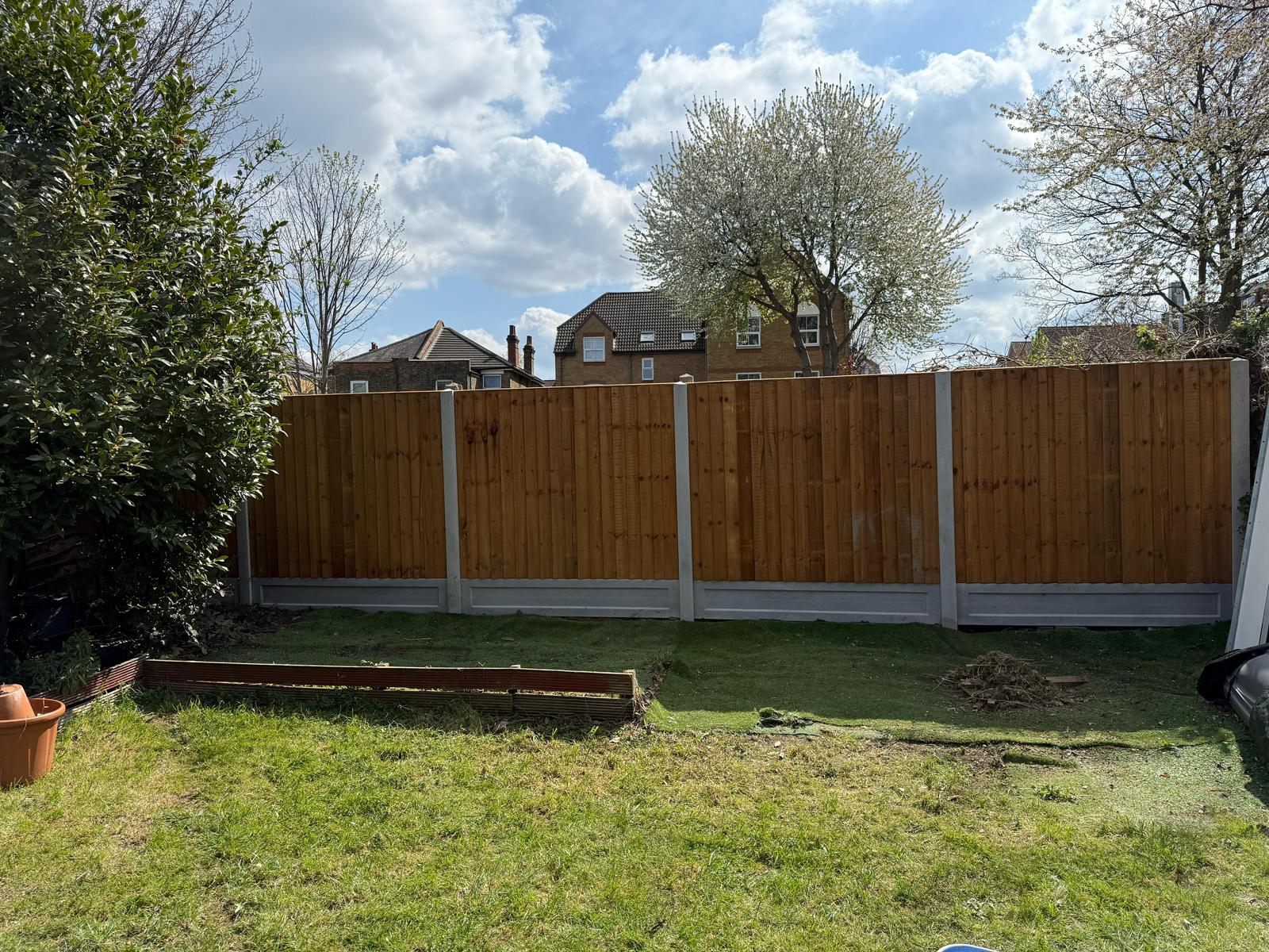 Fencing and landscaping project 6 completed in South West London