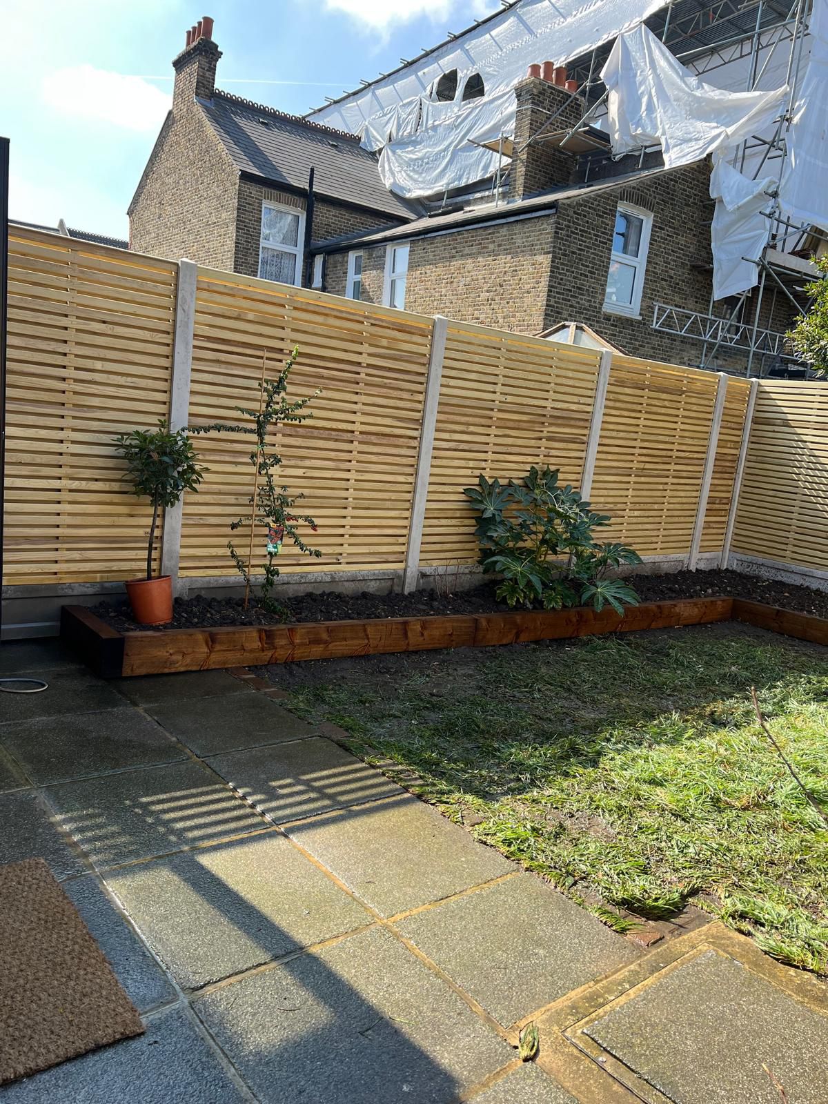 Fencing and landscaping project 1 completed in South West London