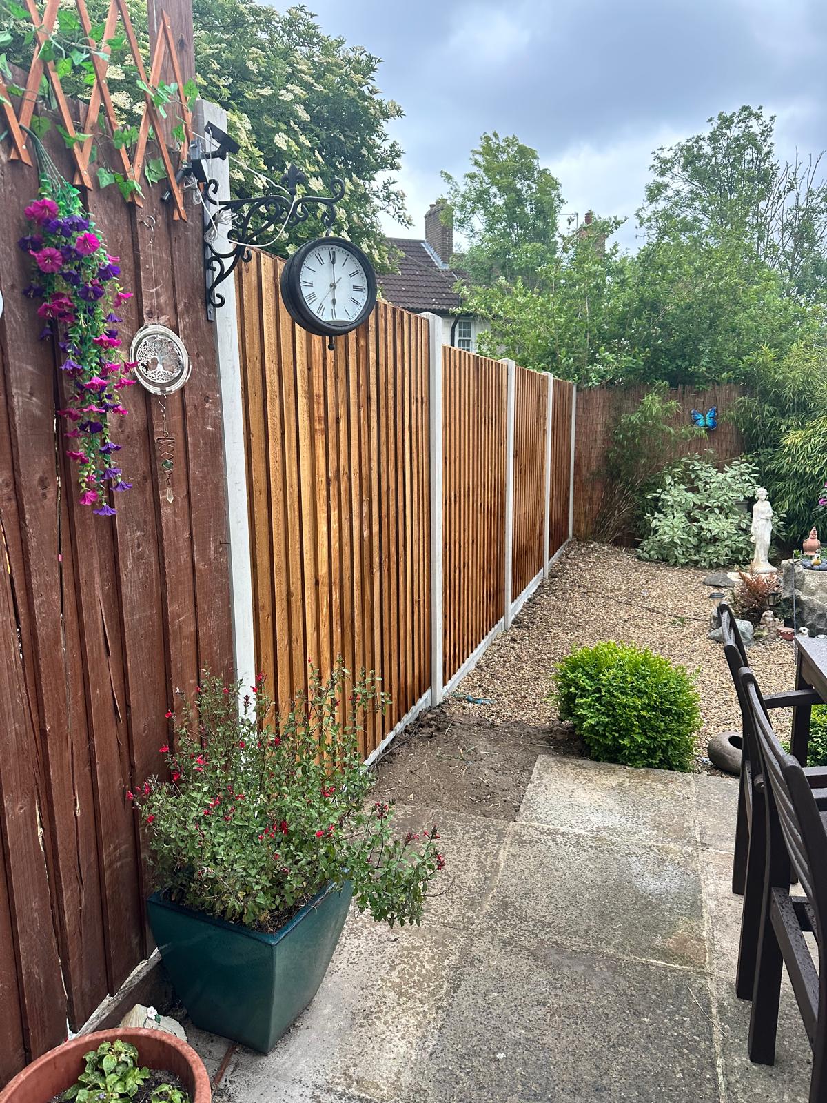 Fencing and landscaping project 2 completed in South West London